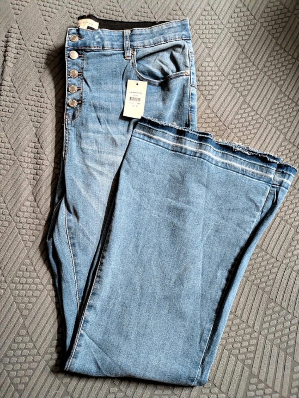 Aveology Jean Harmony Flare Jeans in Blue Waist 18 NWT
